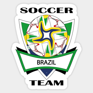 Brazil Soccer Team Sticker